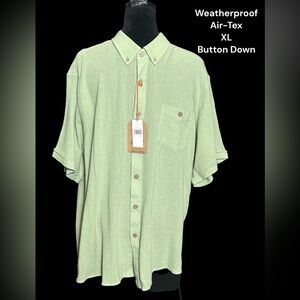 Weatherproof Air-Tex, Size XL, Green, Button Down Shirt. NWT (9)